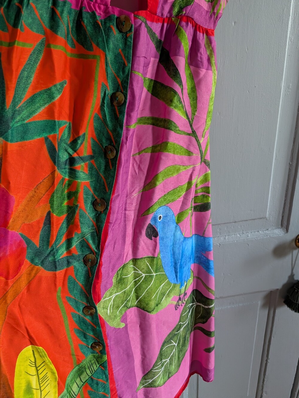 Farm Rio Double Scarves Dress - S Small - Picture 6 of 9